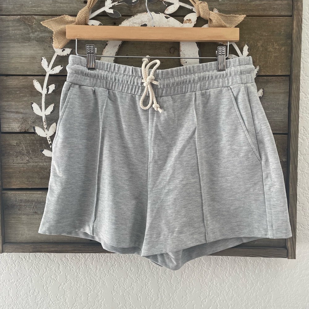Loft gray stretch knit‎ casual shirts lounge ladies M NWT